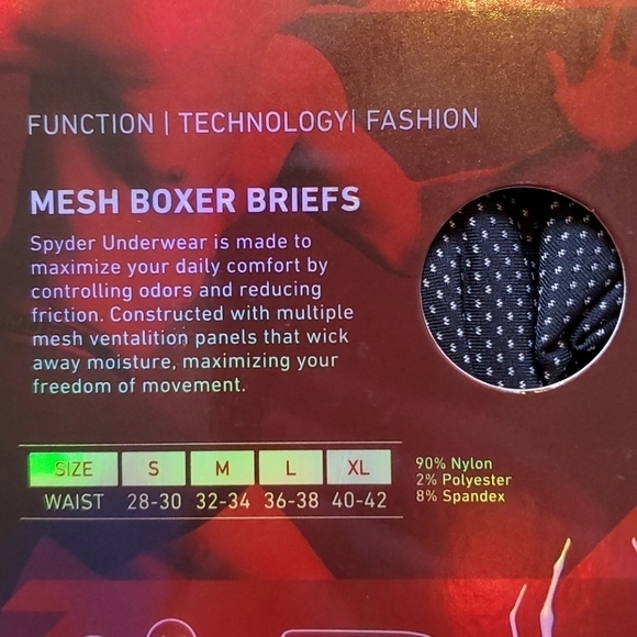 Spyder Mesh Boxer Briefs - 3-Pack - Picture 3 of 4
